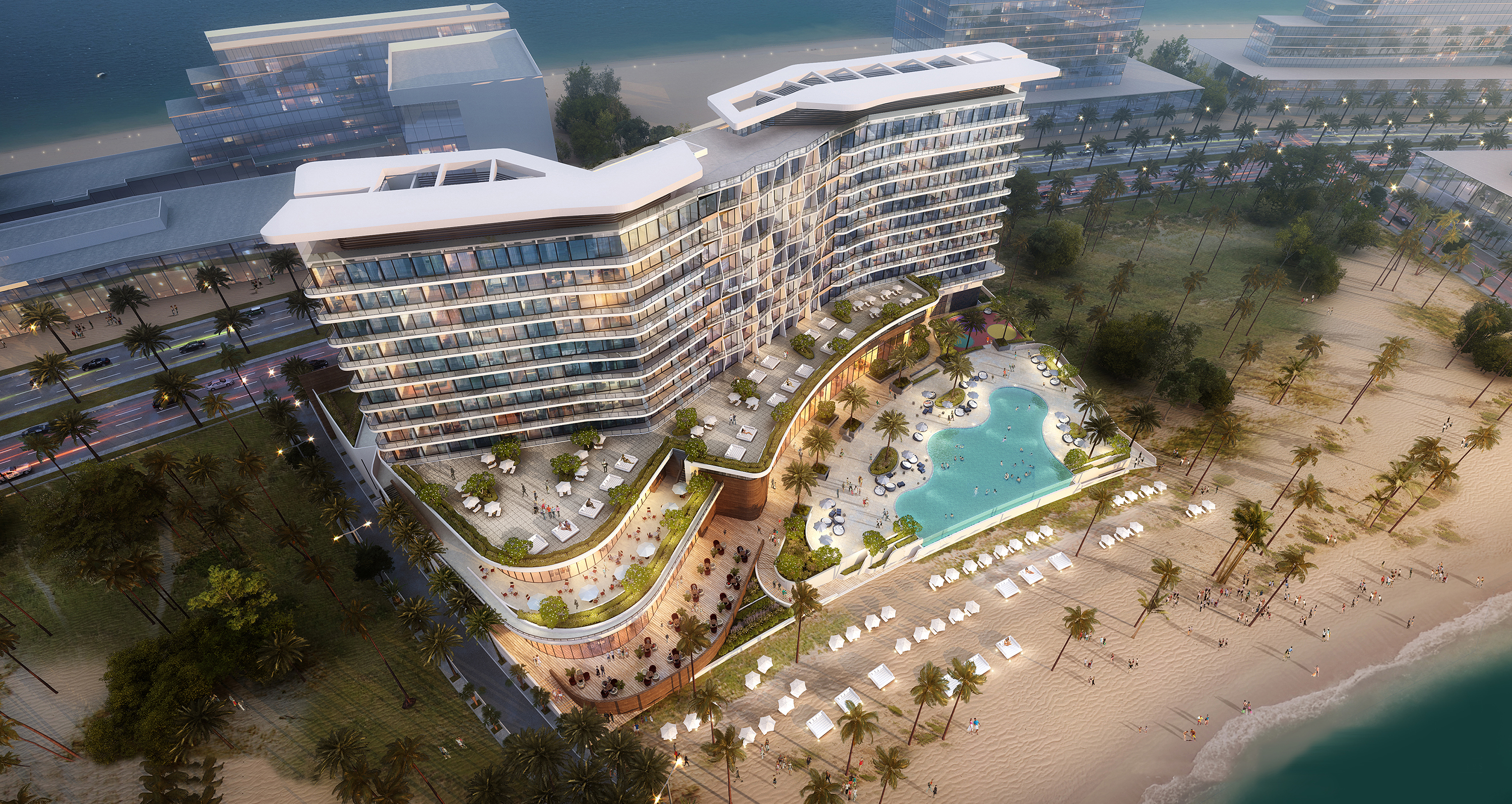 Hampton by Hilton Marjan Island pohľad zhora