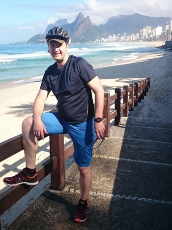 Copacabana beach na bicykli