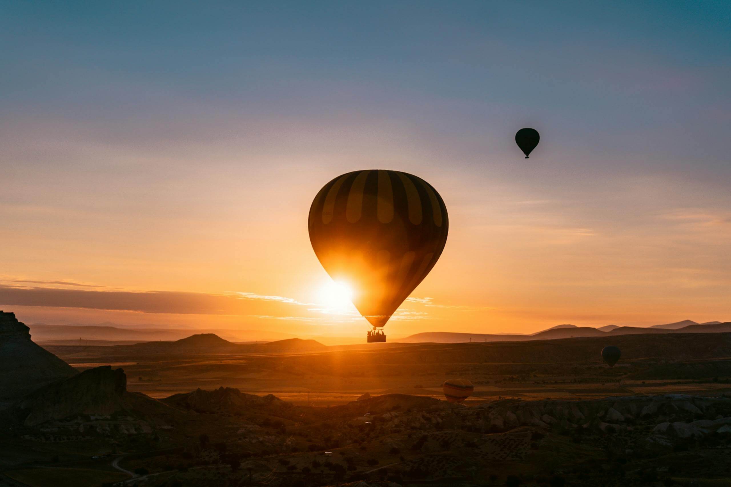 teplovzdusny balon na Krete
