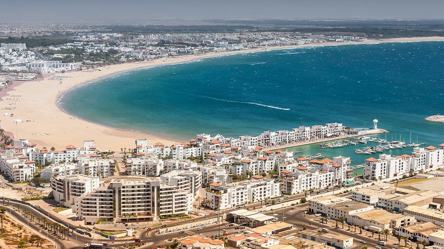 Pláž letoviska Agadir - Maroko